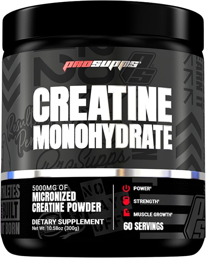 PROSUPPS Hyde Signature Sustained Pre-Workout, Blue Razz, 30-Servings and Creatine 300 Bundle