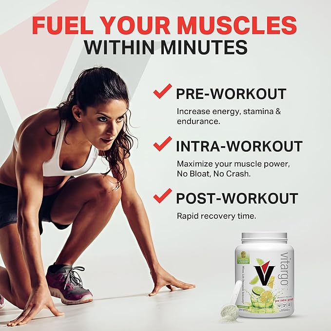 Vitargo Carbohydrate Powder | Feed Muscle Glycogen 2X Faster | 4.4 LB Lemon & Lime Pre Workout & Post Workout Recovery Powder | Carb Supplement for Recovery, Endurance, Gain Muscle Mass
