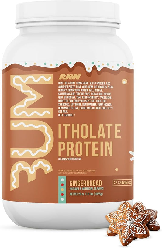 RAW Whey Isolate Protein Powder, Frosted Frenchie Cookie (CBUM Itholate) - 100% Grass-Fed Sports Nutrition Powder for Muscle Growth & Recovery - Low-Fat, Low Carb, Naturally Flavored - 25 Servings