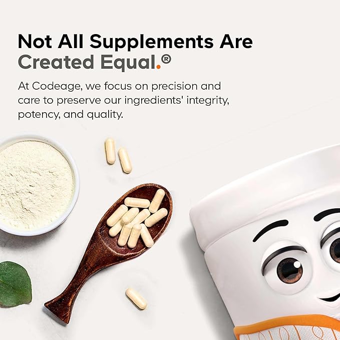 Codeage Liposomal Glycine+ Supplement - Free-Form Glycine 1,500 mg with Liposomal Delivery - 2-Month Supply - Amino Acid Capsules - Protein Support - Glycine Vitamins - 180 Capsules