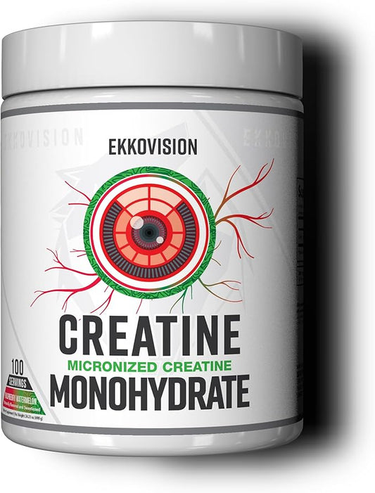 Creatine Monohydrate Powder, Micronized, Raspberry Watermelon, Pre & Post Workout Supplement for Men and Women, Energy Support, Easy to Mix in Shakes, Smoothies & Beverages, 100 Servings