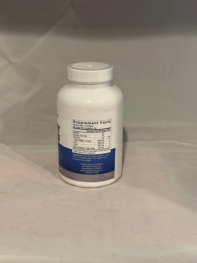 Kidney Shield 120 Caps Kidney Supplement Omega 3 - (3 Pack)