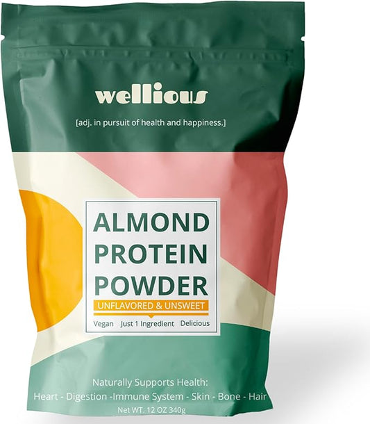 Unflavored Protein Powder Vegan - Plant Based Protein Powder Dairy Free for Gut Health, No Sodium, High Fiber, Keto Friendly, Non Dairy, Lactose Free Protein Powder Unsweetened