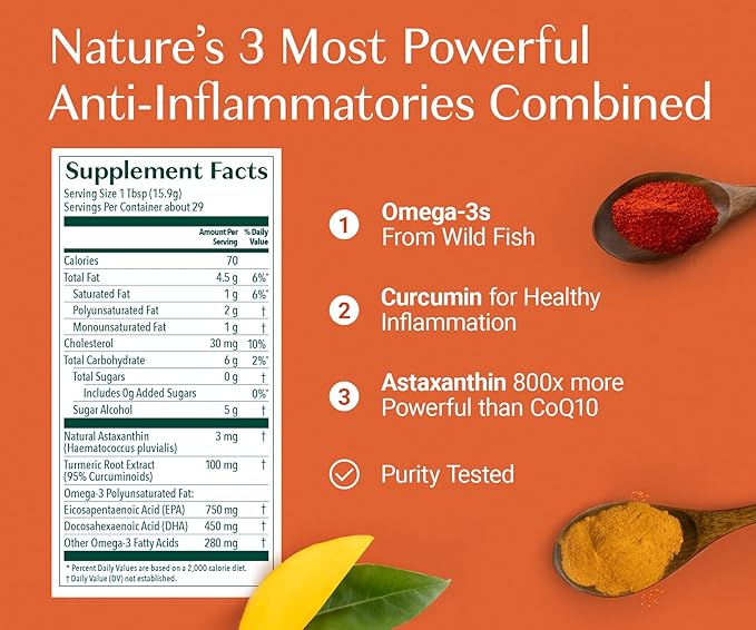 AlgaeCal Bundle - All Natural Calcium Supplement VIT D3 & K2, Magnesium, Boron and Trace Minerals & Triple Power Omega-3 Fish Oil Natural Liquid Emulsion with EPA DHA Curcumin, Astaxanthin