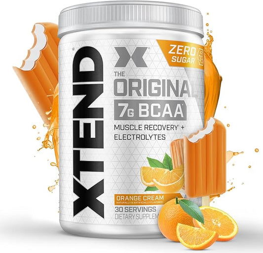 Original BCAA Powder 7g BCAA and 2.5g L-Glutamine, Sugar Free Post Workout Muscle Recovery Drink with Amino Acids for Men & Women, 30 Servings