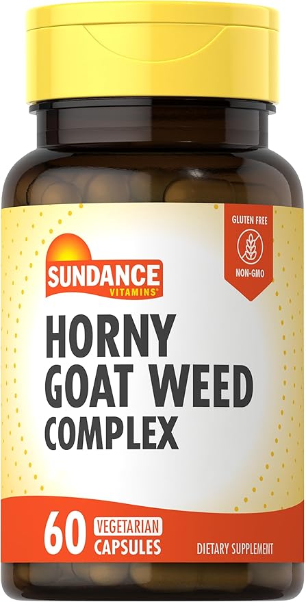 Sundance Horny Goat Weed Complex | 60 Capsules | with Maca, Tribulus Terrestris, and L-Arginine | Vegetarian, Non-GMO & Gluten Free Supplement