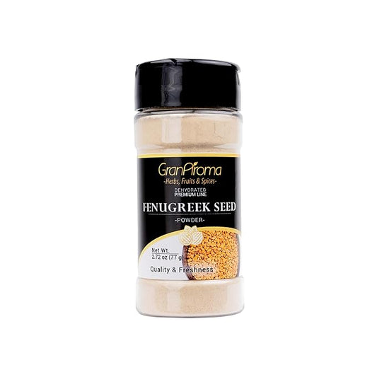 GranAroma Fenugreek Seed Powder, Earthy and Nutty Flavor, Use in Curries, Stews, and Spice Blends (2.72 Ounce)