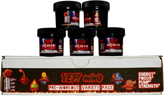 Yep Wake The Faith Up Advanced Pre-Workout Variety Pack | Two-Scoop Mini Tubs of All Five Flavors