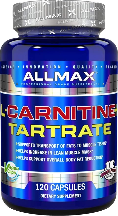 ALLMAX Nutrition L-Carnitine + Tartrate, 120 Capsules