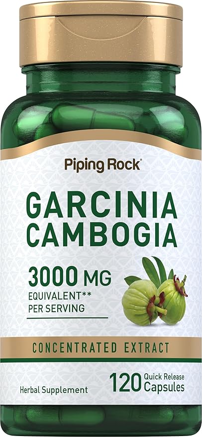 Piping Rock Garcinia Cambogia Extract | 3000mg | 120 Capsules | Concentrated Pills | Non-GMO, Gluten Free Supplement