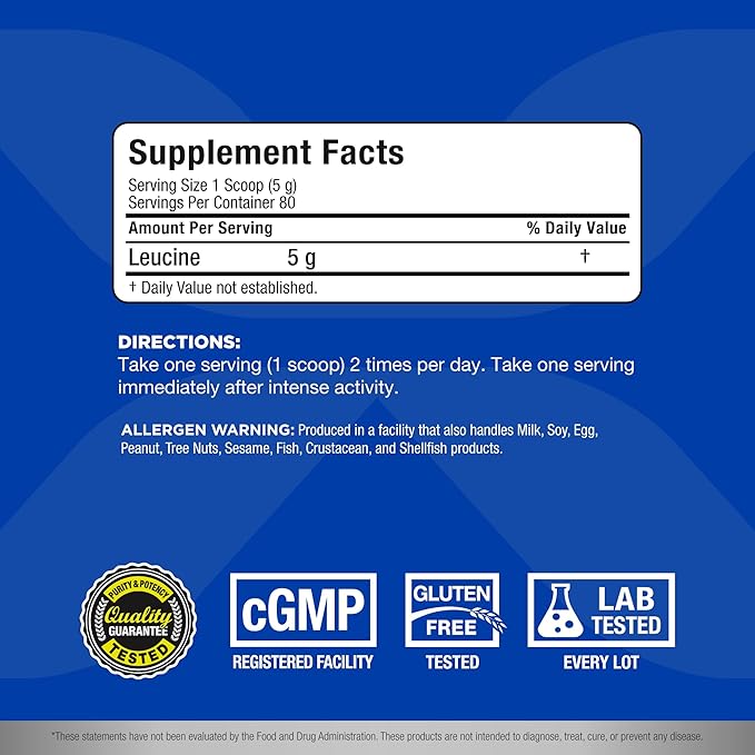 ALLMAX Nutrition Leucine 5,000 mg, 14.1 oz (400 g)