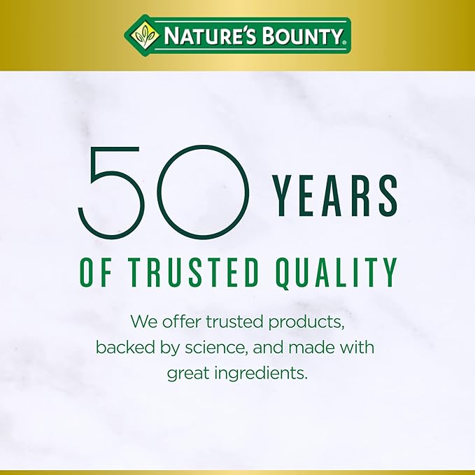 Nature's Bounty Chromium Picolinate, Supports Fat, Protein & Sugar Metabolism, Mineral Supplement, 800 mcg, 50 Tablets
