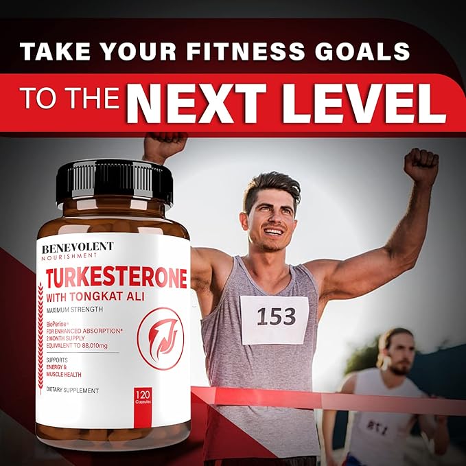 Turkesterone 8,000mg [Highest Purity] + Multivitamin for Men - High Absorption Supplement with Tongkat Ali - Increase Stamina, Lean Muscle Growth - Essential Daily Vitamins for Men, Biotin, Magnesium