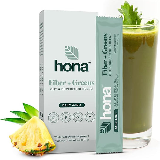 Gut & Superfood Blend, Greens Powder with Prebiotics, Probiotics, Fiber & Natural Caffeine, Gluten Free, Sugar Free, Dairy Free, Vegan, Non GMO Greens Superfood Powder (7)