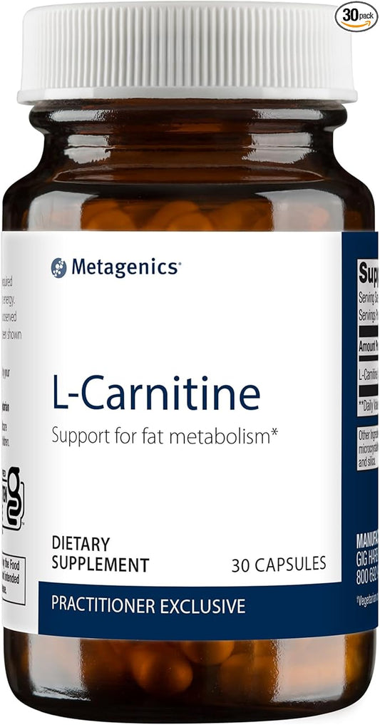 Metagenics L-Carnitine - Amino Acid Supplement to Support Fat Metabolism* - 30 Servings