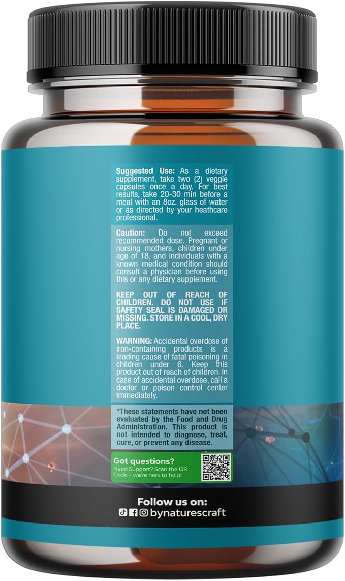 Natural Mind and Memory Supplement for Increased Mental Performance and Clarity Supports Brain Function Made with Pure Green Tea Extract DMAE Bitartrate and Vitamins 60 Capsules by Natures Craft