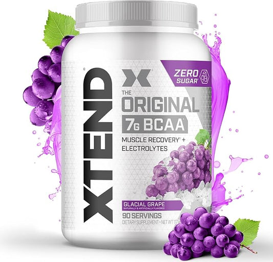 Original BCAA Powder 7g BCAA and 2.5g L-Glutamine, Sugar Free Post Workout Muscle Recovery Drink with Amino Acids for Men & Women, 90 Servings