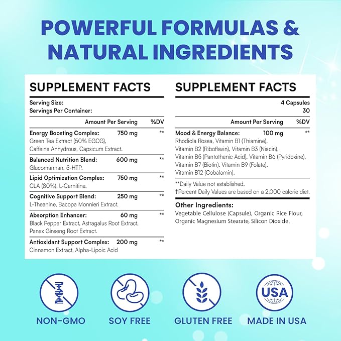 PhenFit-Maxx Weight Loss Supplement - Appetite Suppressant and Diet Pills - Metabolism Booster with CLA, L-Carnitine, Weight Loss Supplements for Women and Men (240 Capsules)