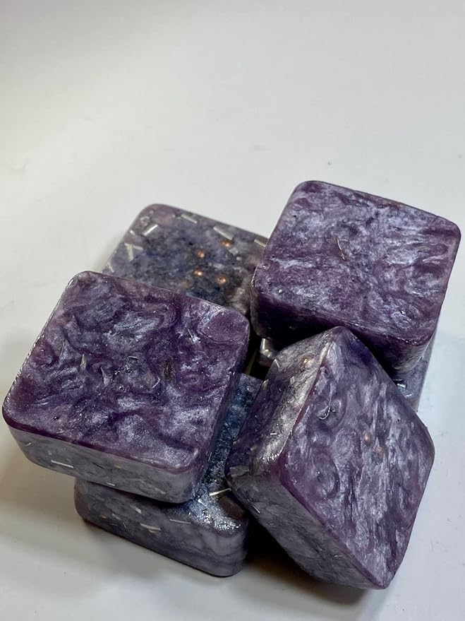 2 Grey Lavender Mini Cube Tower Busters Crystal Orgone Generator Energy Accumulator 528Hz/7.83Hz/Advance Harmonics Many Beautiful Ingredients and Colors!! (Grey Lavender)