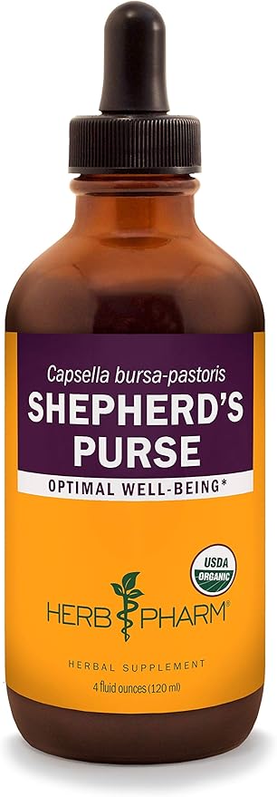 Herb Pharm Certified Organic Shepherd's Purse Liquid Extract - 4 Ounce