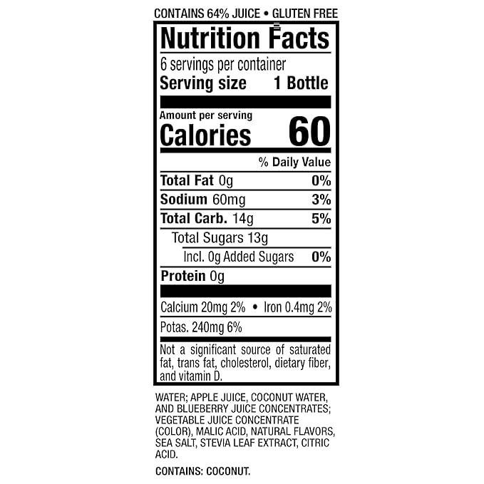 Mott's Active Blastin' Berry Hydrating Juice Beverage, 8 Fl Oz Bottles, 24 Count (4 Packs Of 6), Made With Naturally Sourced Electrolytes & Coconut Water, Gluten & Caffeine-free, Kosher