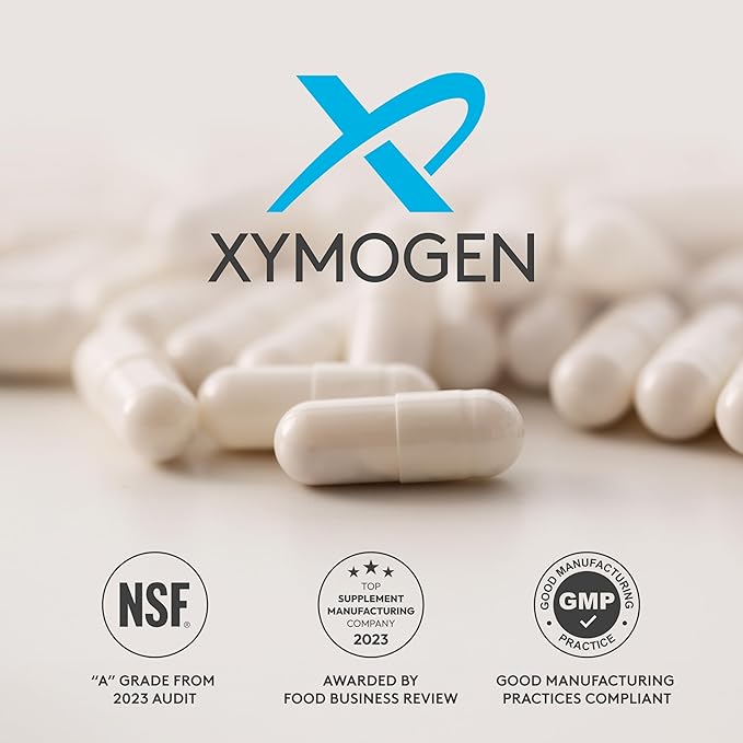 XYMOGEN L-Theanine - Patented Suntheanine L theanine 400mg Per Serving - Amino Acid Supplement to Support Calm + Relaxation Without Drowsiness, Liver Health (60 Capsules)