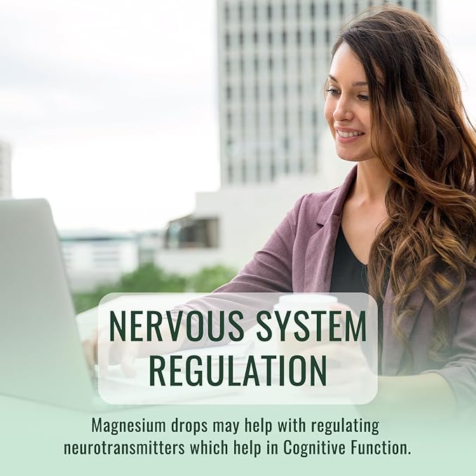 Magnesium Glycinate Supplement, Magnesium Liquid Drops with Magnesium Glycinate 500mg Ashwagandha, L - Theanine, Chamomile -Support Stress Relief, Bone, Muscle, Mood Strawberry Flavor 2Pack