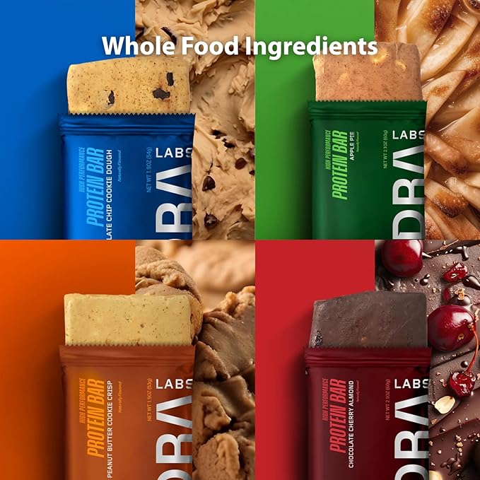 ADDRA Vegan Protein Bars – Variety Pack of 8 – 20g Plant Protein + 3g Leucine – Recovery Snack for Endurance Athletes – Low Sugar, Gluten-Free, High Protein Bar