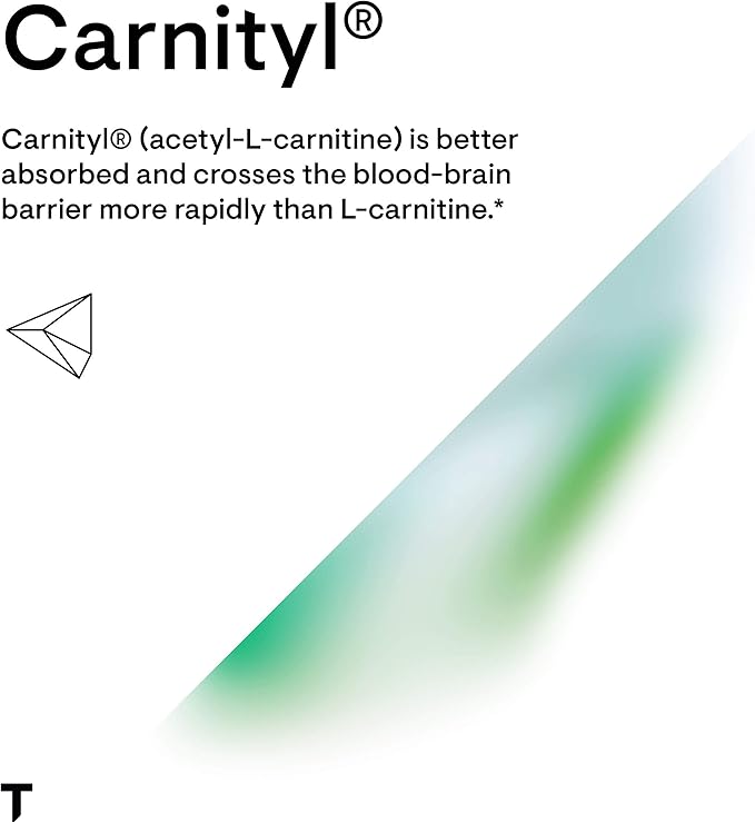 THORNE Acetyl-L-Carnitine - 500 mg - Supports Brain Function & Healthy Nerve Sensations in The Hands & Feet* - Gluten, Dairy & Soy-Free - 60 Capsules