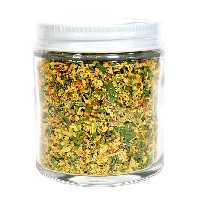 Smoke Camp Crafts Elderberry Blossom Tea Blend, Herbal Loose Leaf with Alfalfa and Fennel, 0.75 oz Glass Jar