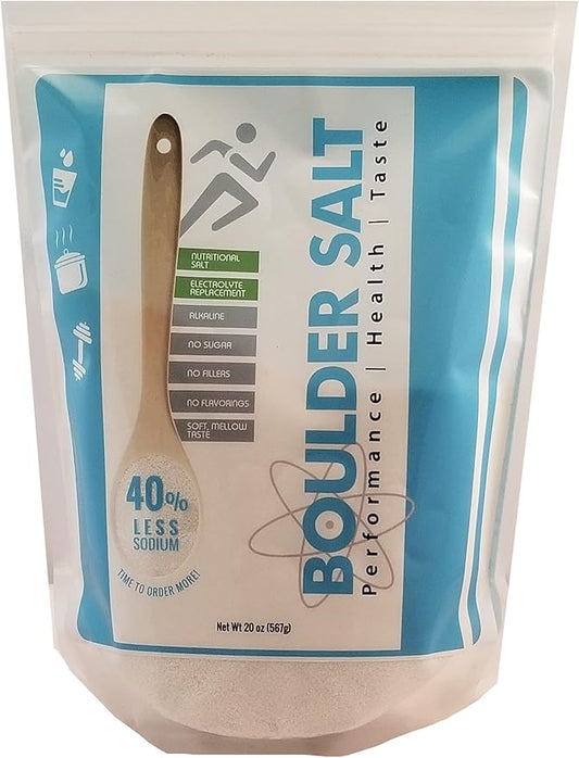 Low Sodium Salt - Potassium Magnesium Salt Substitute - Unflavored - 20oz - Tastes Good on Food or in Water. 283 Servings.