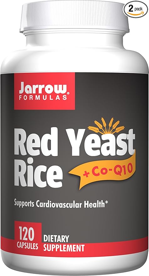 Jarrow Formulas - Red Yeast Rice + Co-Q10 120 caps (Pack of 2)