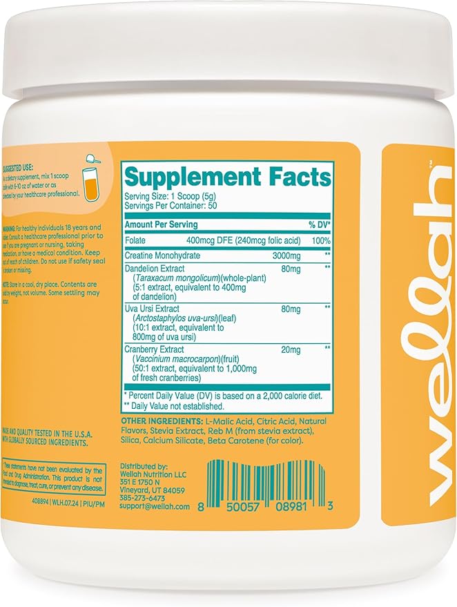 Pump-It-Up Creatine (50 Servings, Pineapple Mango) - Creatine Monohydrate with Dandelion, Uva Ursi, & Cranberry Extract