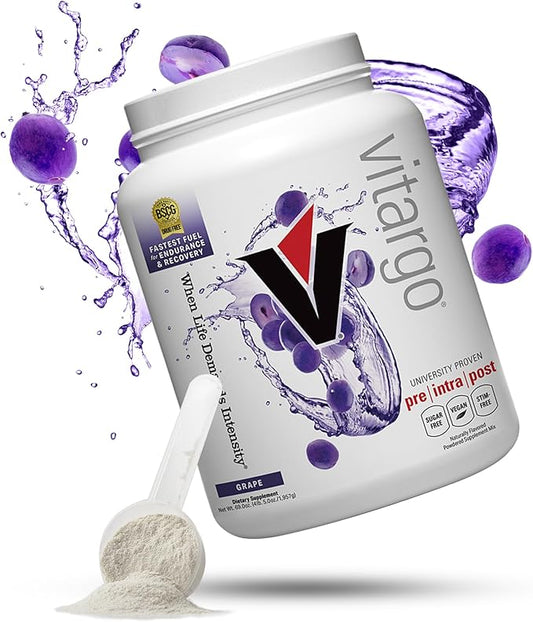 Vitargo Carbohydrate Powder | Feed Muscle Glycogen 2X Faster | 4.4 LB Grape Pre Workout & Post Workout Recovery Powder| Carb Supplement for Recovery, Endurance, Gain Muscle Mass