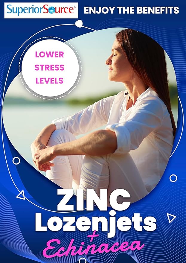Superior Source Children's Echinacea & Zinc Lozenjets - Herbal Immune Support for Kids - Non-GMO & Gluten-Free - Peppermint - 60 MicroLingual Dissolvable Tablets