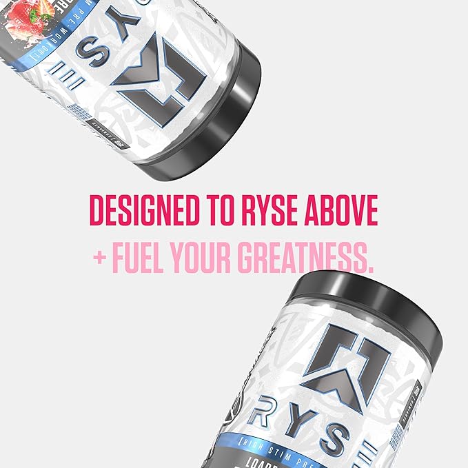 Ryse Loaded Pre Workout Powder - Pink Splash - Daily Pre-Workout for Men & Women with 390mg Caffeine, Beta Alanine, and Citrulline for Pump, Focus, and Energy - 30 Servings