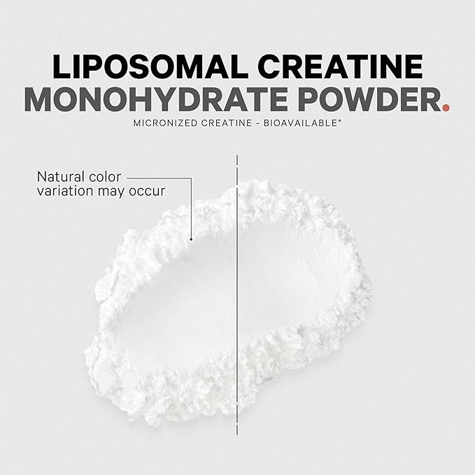 Codeage Liposomal Creatine Powder Supplement, Pure Creatine Monohydrate 5000mg, Pre Workout & Post Workouts - Unflavored Creatine, Micronized Creatine Powder - Creatinine for Sports - 30 Servings