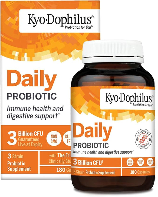 Kyo-Dophilus Daily Probiotic, Immune and Digestive Support, 180 capsules