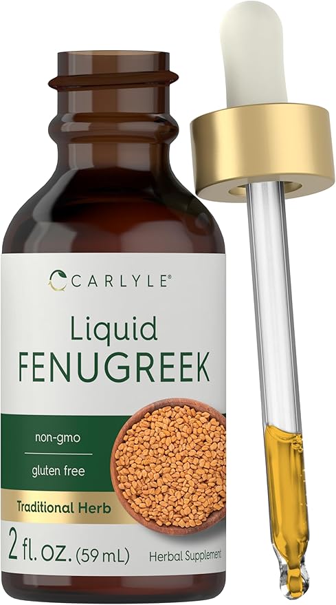 Carlyle Fenugreek Extract Liquid | 2 fl oz | Vegetarian Tincture | Non-GMO, Gluten Free | Traditional Herbal Supplement Drops