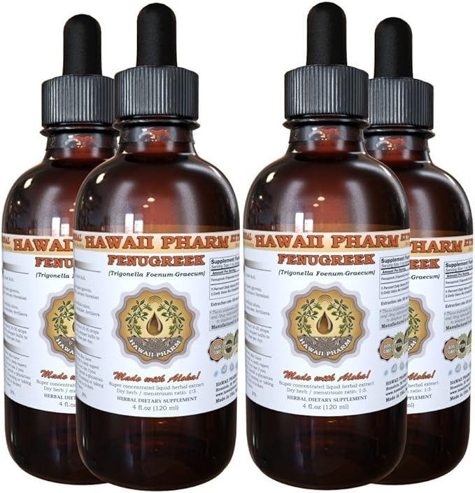Fenugreek (Trigonella foenum-graecum) Liquid Extract 4x4 oz
