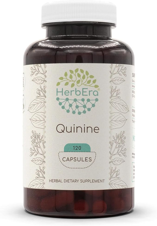 Quinine 120 Capsules, 1000 mg, Wildcrafted Quinine (Cinchona officinalis) Dried Bark (120 Capsules)