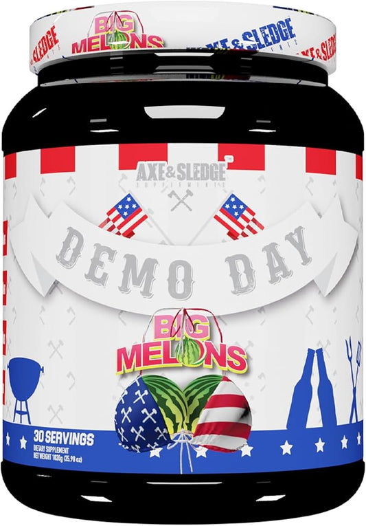 Axe & Sledge Supplements Demo Day Intra-Workout Carbohydrate Powder with Cluster Dextrin, Carb10, Hydromax, & Palatinose, 30 Servings (Big Melons)