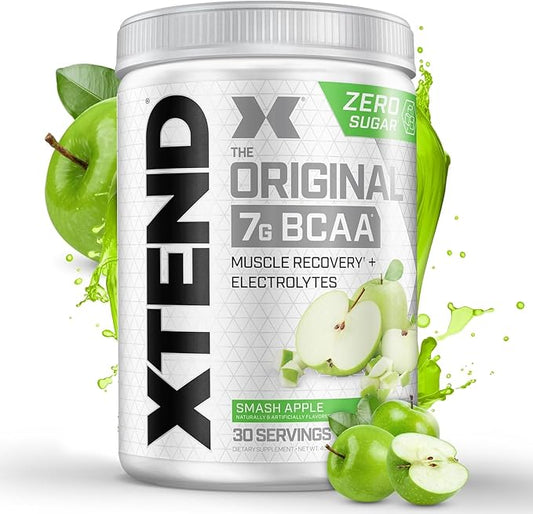 Original BCAA Powder 7g BCAA and 2.5g L-Glutamine, Sugar Free Post Workout Muscle Recovery Drink with Amino Acids for Men & Women, 30 Servings
