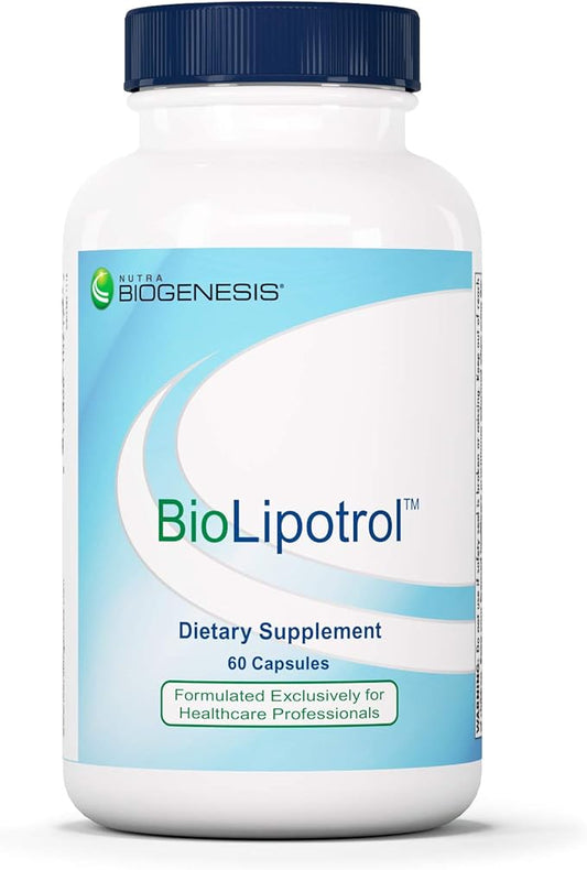 Nutra Biogenesis BioLipotrol - Red Yeast Rice CoQ10 Supplement for Cellular Energy Support, Coenzyme Q-10 & Niacin - 60 Capsules