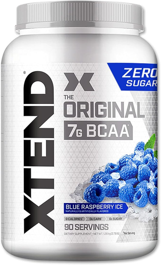 XTEND Original BCAA Powder 7g BCAA and 2.5g L-Glutamine, Sugar Free Post Workout Muscle Recovery Drink with Amino Acids for Men & Women, 90 Servings