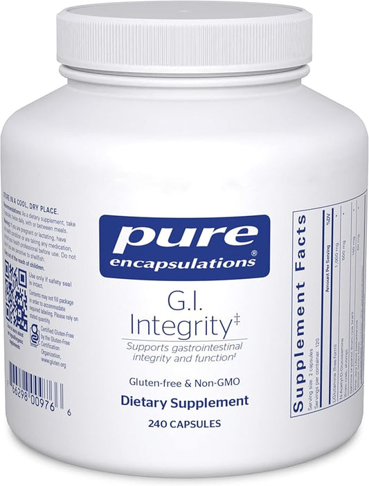 Pure Encapsulations G.I. Integrity | Enhanced Support for Gastrointestinal Integrity and Function | 240 Capsules