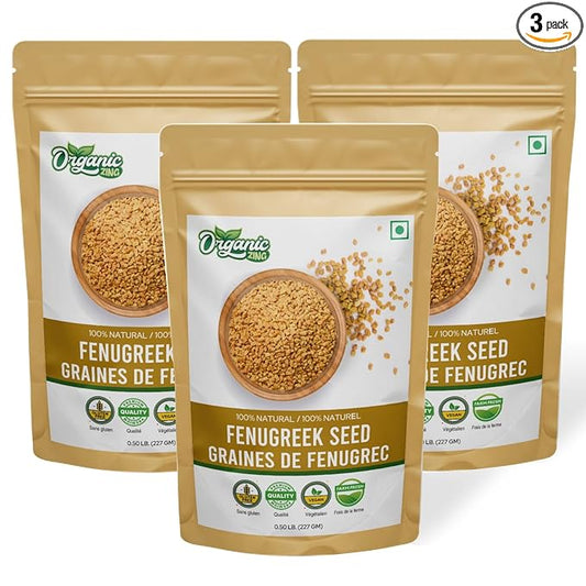 ORGANIC ZING Fenugreek Seed (227 Gm) Pack Of 3