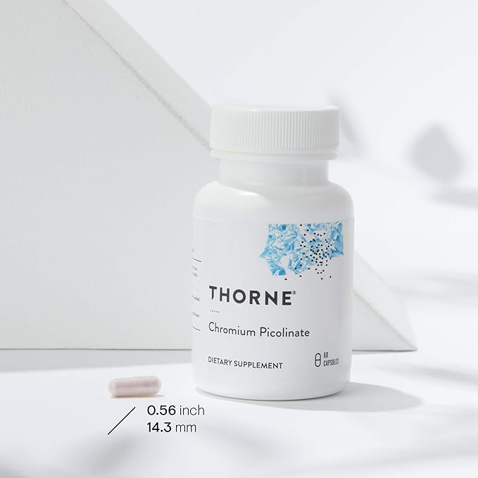 THORNE Chromium Picolinate - 500mg Chromium - 60 Capsules