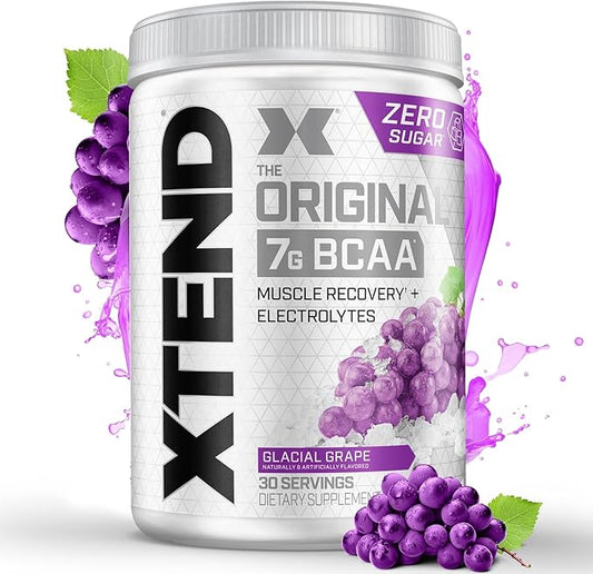 Original BCAA Powder 7g BCAA and 2.5g L-Glutamine, Sugar Free Post Workout Muscle Recovery Drink with Amino Acids for Men & Women, 30 Servings