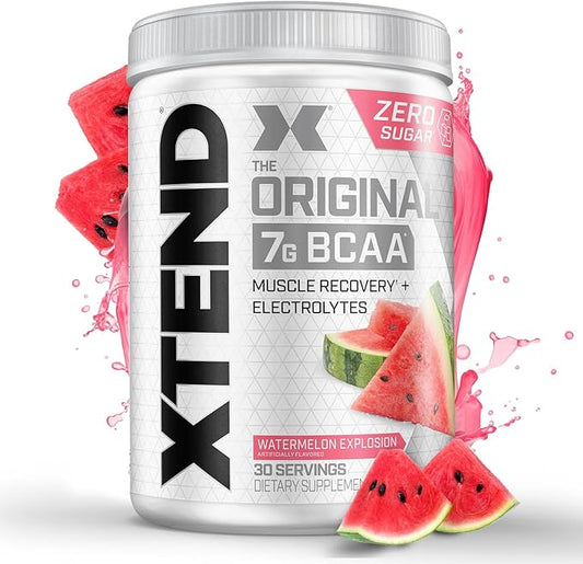 Original BCAA Powder 7g BCAA and 2.5g L-Glutamine, Sugar Free Post Workout Muscle Recovery Drink with Amino Acids for Men & Women, 30 Servings